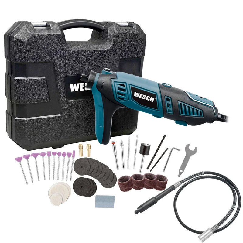 MICRO RETIFICA WS3113K 160W 40 ACESSORIOS C/MALETA WESCO 220V