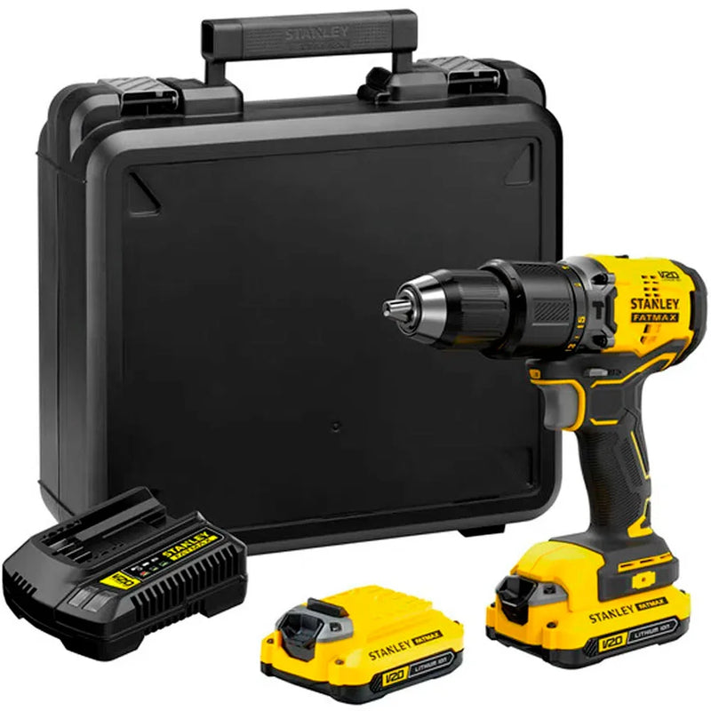 PARAFUSADEIRA 20V SBD715C2KBR 1/2 MAX BRUSHLESS C/ 2 BATERIAS STANLEY 220V