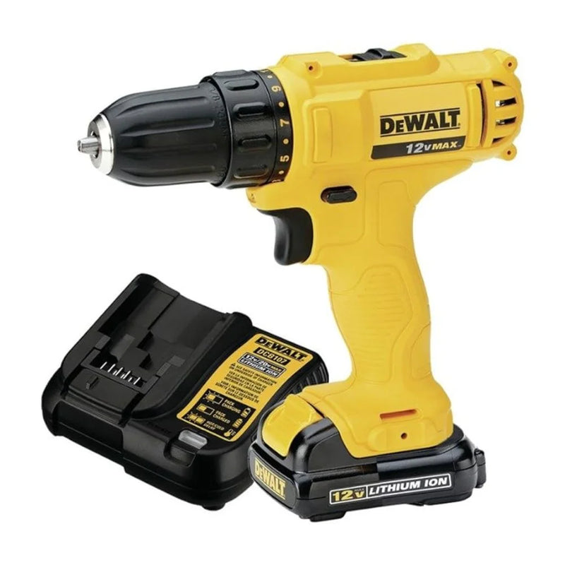 PARAFUSADEIRA 12V DCD700 3/8 MAX C/ 2 BATERIAS + CARREGADOR DEWALT 220V